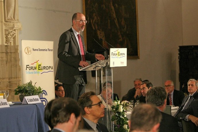 El conselleiro de Sanidade en el 'Fórum Europa. Tribuna Galicia'.