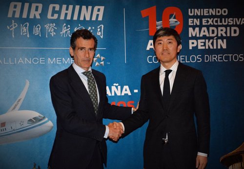 Air China, décimo aniversario vuelo Madrid-Pekín