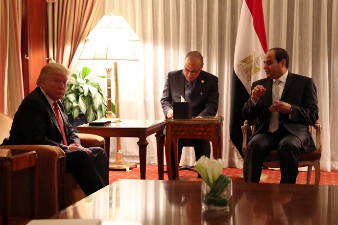 Donald Trump y Abdelfatá al Sisi