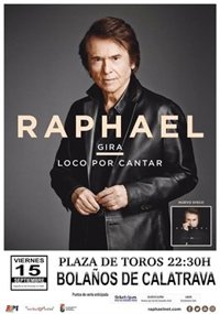 Raphael actuará en Bolaños de Calatrava en septiembre