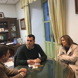 Visita del presidente de la Diputación de Jaén a Santisteban del Puerto