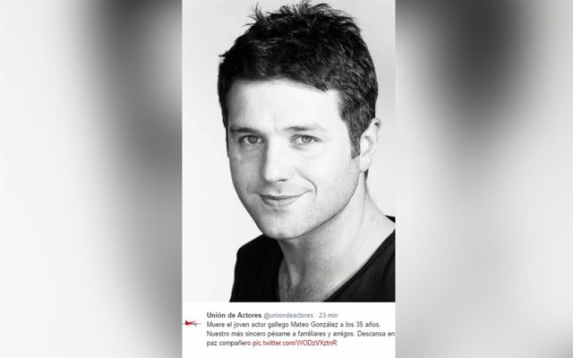 Muere el actor gallego Mateo González de 'Amar es para siempre' con 35 años