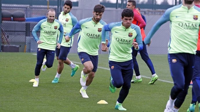 Entrenamiento del FC Barcelona