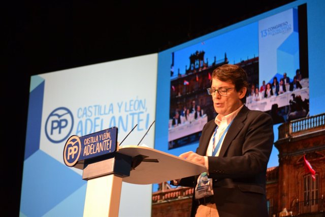 Valladolid.- Mañueco, durante su intervención en el XIII Congreso