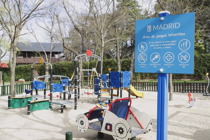 Imagen de un parque infantil de la ciudad de Madrid
