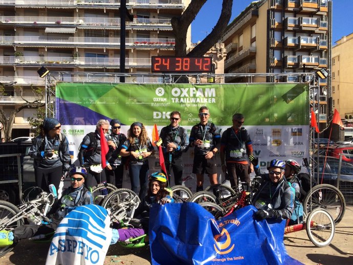 Participants d'Asepeyo en l'Oxfam Trailwalker