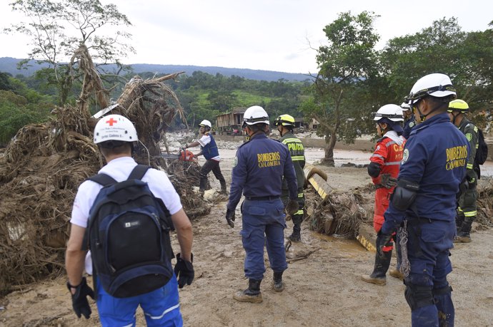 Rescat després d'inundacions en Mocoa, Colòmbia