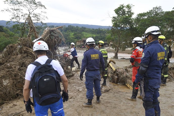 Rescat després de les inundacions a Mocoa, Colòmbia