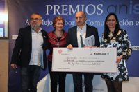 El director de informativos de Telemadrid recibe el premio ANIS de reconocimiento a su trayectoria profesional