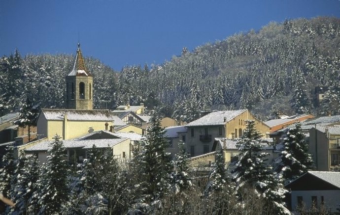 Nieve En Viladrau, Girona