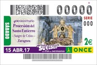 El 400 aniversario de la Procesión del Santo Entierro, en el cupón de la ONCE