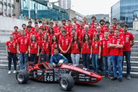El Formula Student Bizkaia compite por primera vez en el circuito alemán de Hockenheim