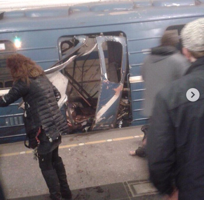 Explosión en el metro de San Petesburgo 