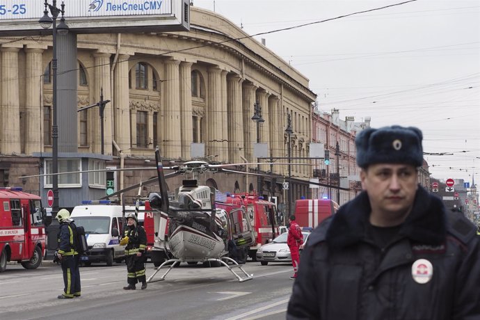 Explosión en el metro de San Petesburgo