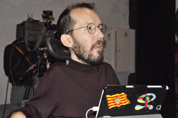 El líder de Podemos Aragón, Pablo Echenique. 