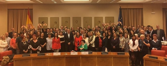 Foto de Familia X aniversario de la Ley de Igualdad en el Congreso