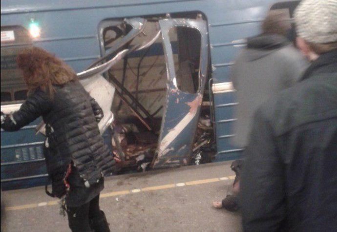Explosión en el metro de San Petersburgo