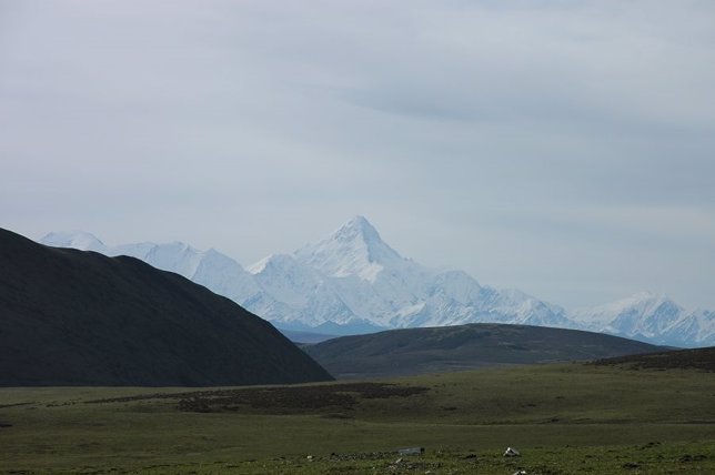 Vista del monte Gongga, el más alto de las montañas Hengduan