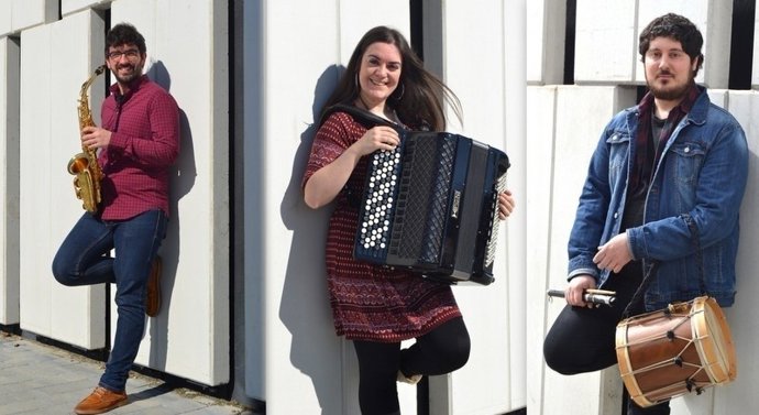 Ion Martínez, Itsaso Mungia e Iker Álvarez