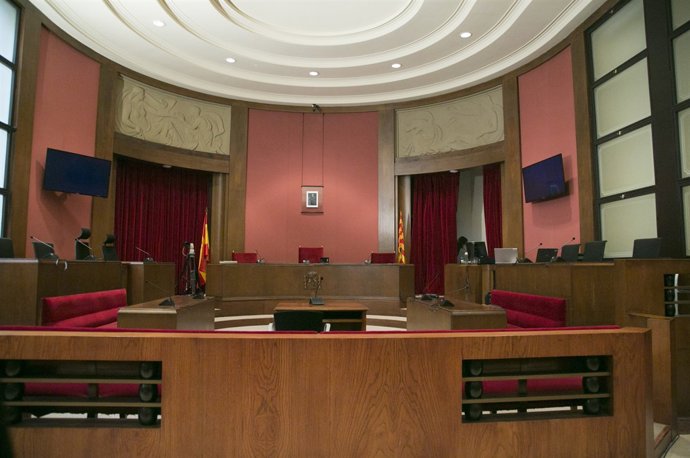 Sala de vistes del Tribunal Superior de Justícia de Catalunya