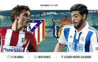 Horario y dónde ver el Atlético de Madrid – Real Sociedad | Jornada 30 Liga Santander