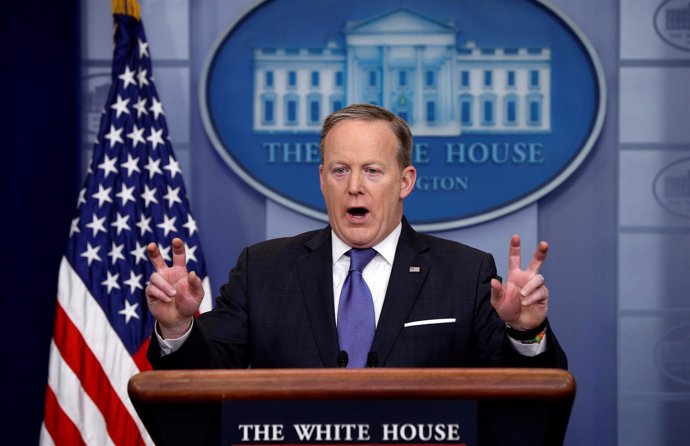 El portavoz de la Casa Blanca, Sean Spicer