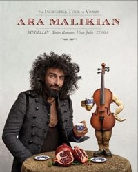 El violinista Ara Malikian ofrecerá un concierto el 16 de julio en el Teatro Romano de Medellín 