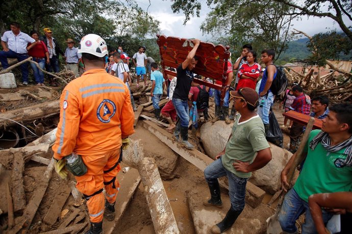 Afectados por las inundaciones en Mocoa