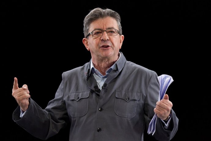 El candidato de La Francia Insumisa, Jean-Luc Mélenchon