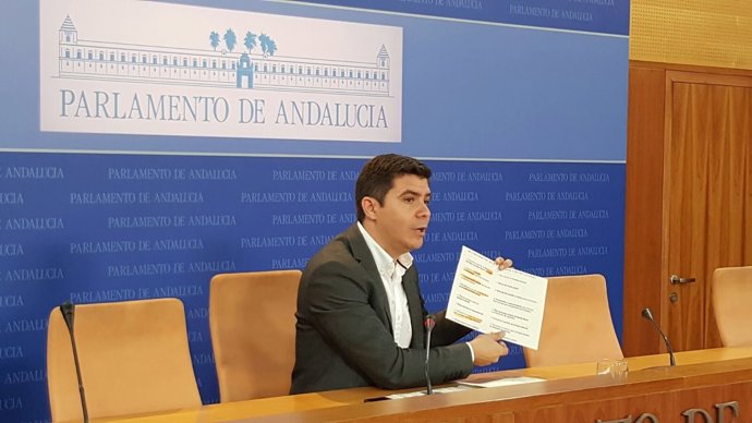 El portavoz adjunto de Cs en el Parlamento andaluz, Sergio Romero