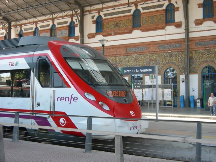 Tren de Cercanías Renfe en Jerez