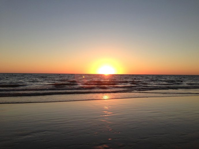 Playa de Regla en Chipiona (Cádiz)