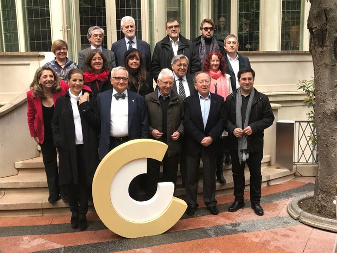 Foto de família dels Premis Nacionals de Cultura 2017