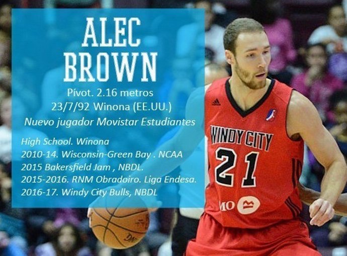 Alec Brown arriba a l'Estudiants