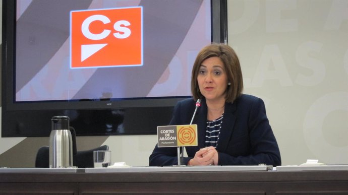 La portavoz de Cs en las Cortes de Aragón, Susana Gaspar