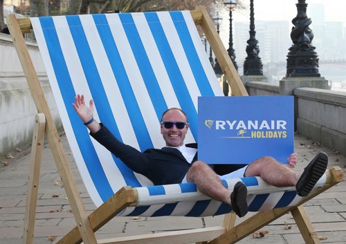 Ryanair holiday photocall 