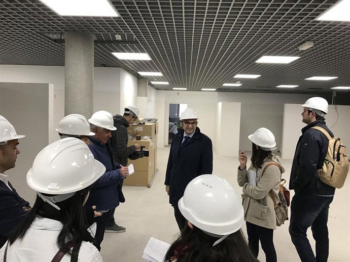 Muestra de las obras del complejo deportivo Viding Sant Jordi