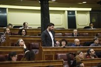 Rufián recuerda a quienes critican sus formas en la comisión sobre Fernández Díaz que a él el PP le llamó "gilipollas"