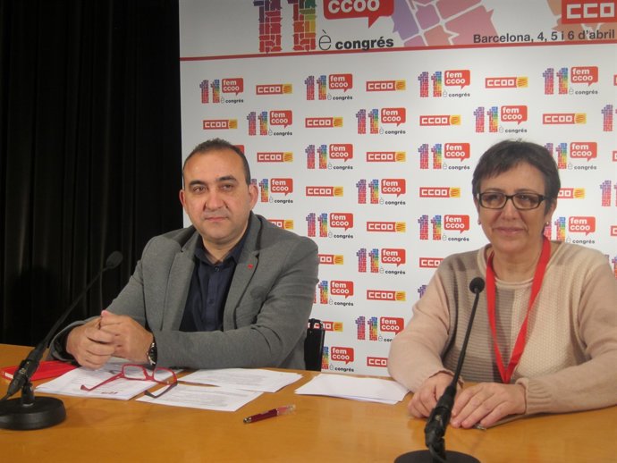 Javier Pacheco i Montse Ros, CCOO