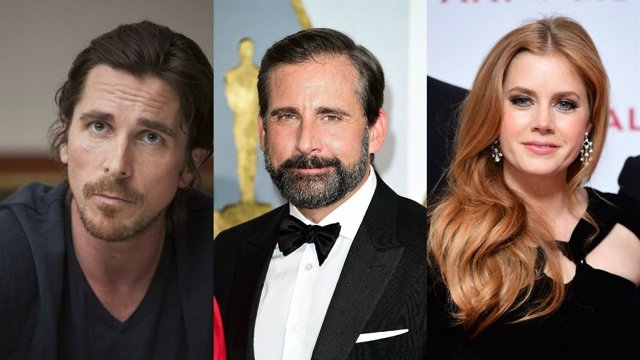 Christian Bal, Amy Adams, Steve Carell 
