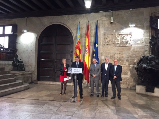 Ximo Puig en el Palau de la Generalitat