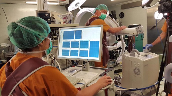 Intervención quirúrgica con monitoraje neurofisiológico intraoperatorio