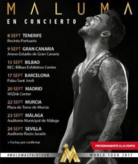 Maluma anuncia los primeros ocho conciertos de su próxima gira española