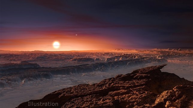 Impresión artística de Proxima Centauri