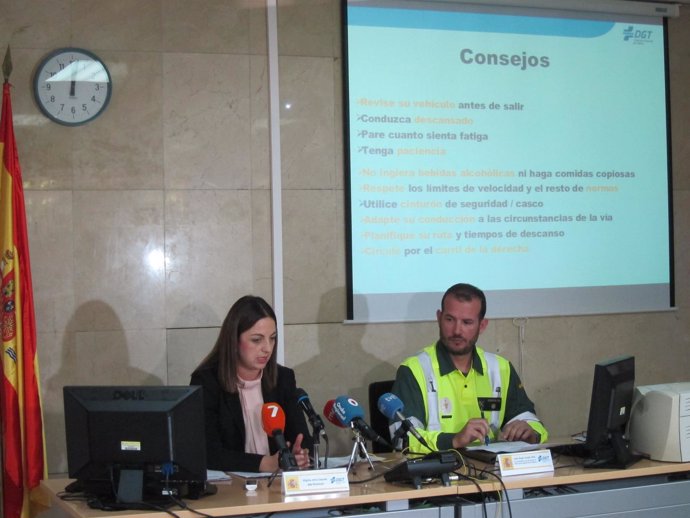 Virginia Jerez y José Ángel Jurado, en la rueda de prensa