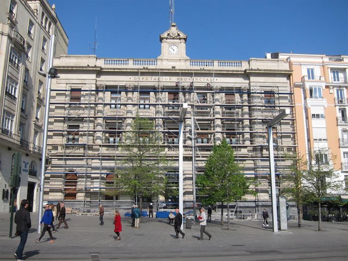 Las obras en la fachada de la DPZ tendrán una duración de tres meses