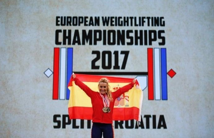 Lydian Valentín, campeona de Europa de halterofilia
