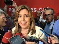 PGE.- Susana Díaz tacha de infumables las cuentas y afirma que Hernando es un "faltón"