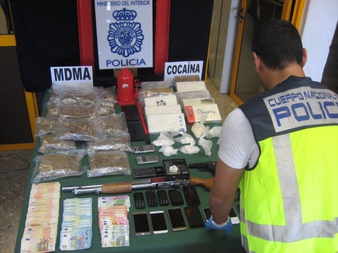 Foto droga incautada en Málaga 