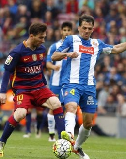 Leo Messi Víctor Sánchez Barcelona Espanyol